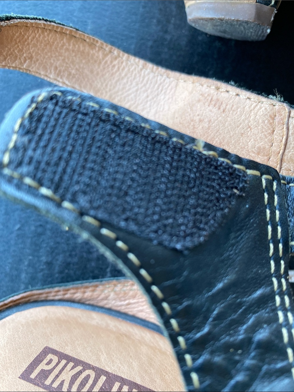 PIKOLINOS Black Leather Strappy Slingback Sandals - Picture 5 of 13